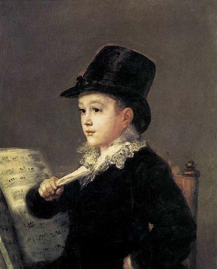 Francisco de goya y Lucientes Portrait of Mariano Goya, the Artist-s Grandson China oil painting art